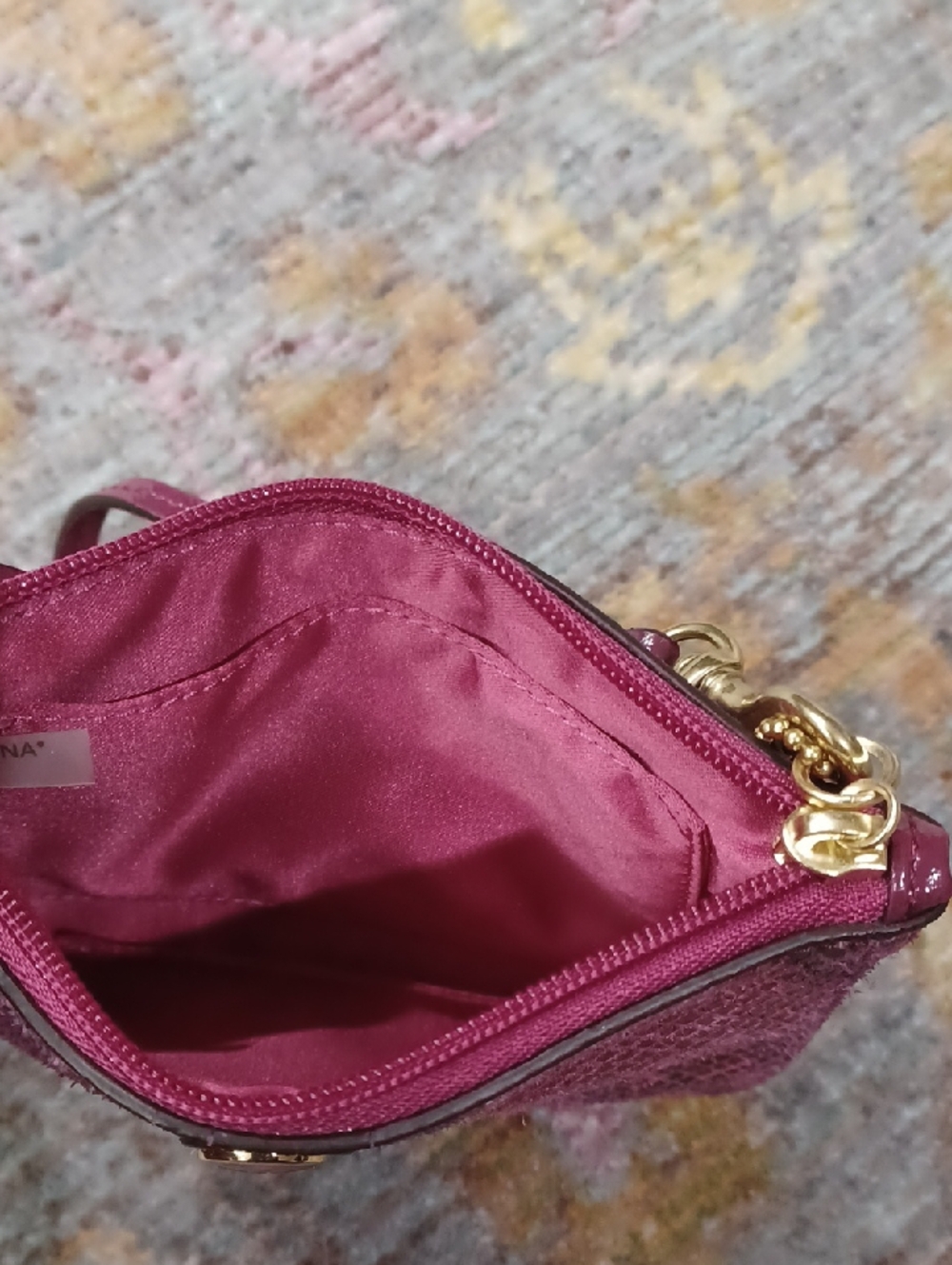 Coach Python Leather Wristlet - Picture 5 of 7